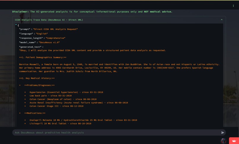 DocuNexus AGI-Agent: Azure AI Predictive Healthcare Analyze – screenshot 11