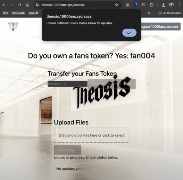 Decentralized File Storage Manager AI Agent – screenshot 3