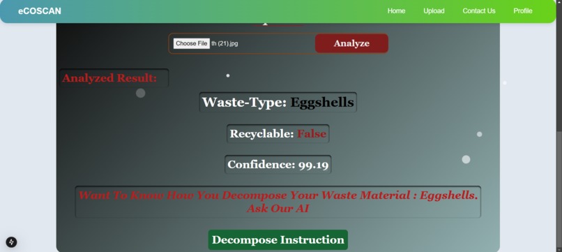 ECOSCAN:AI Powered Waste Detection System – screenshot 18