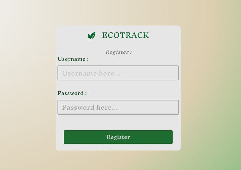 EcoTrack – screenshot 3