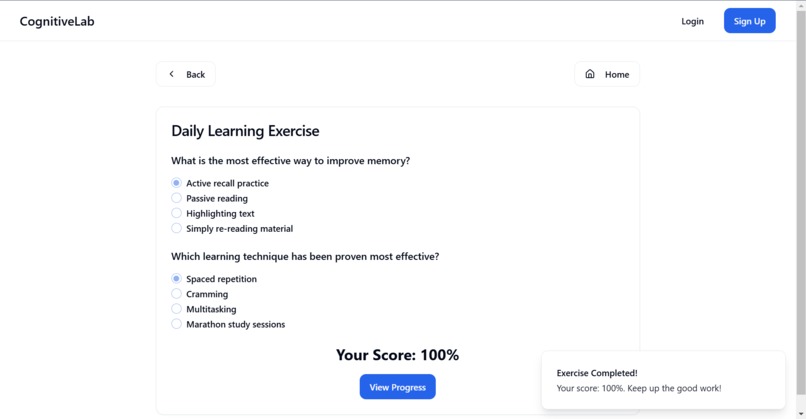 CognitiveLab – screenshot 6