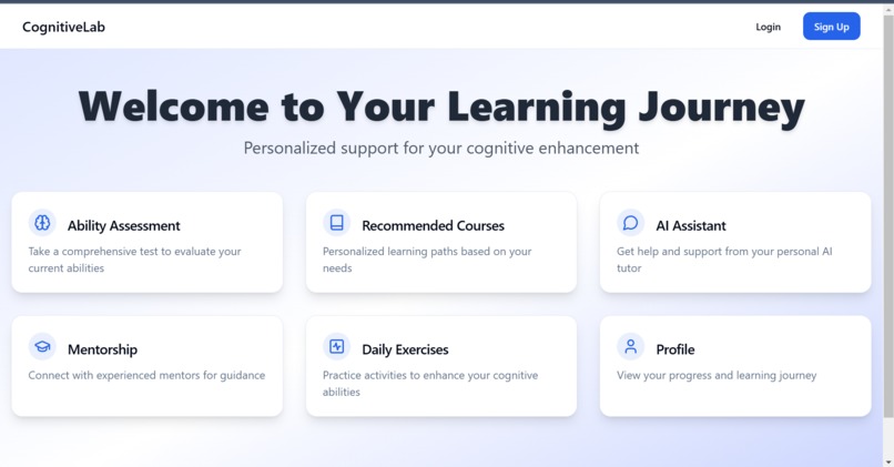 CognitiveLab – screenshot 2