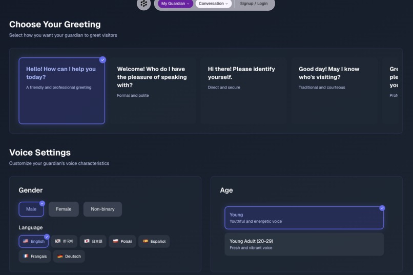 Voice Guardian – screenshot 1