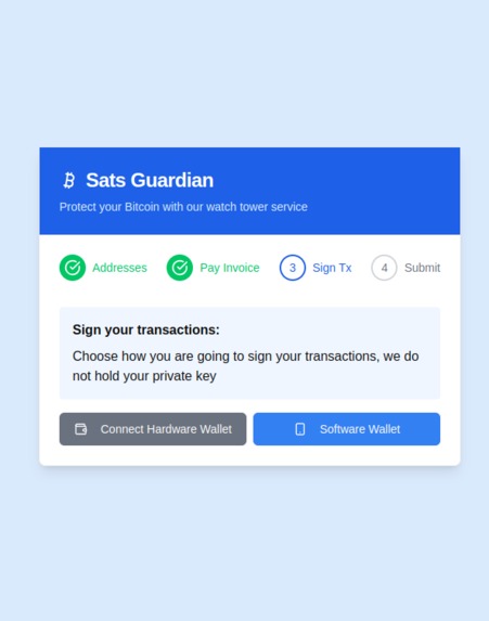 Sats Guardian – screenshot 1