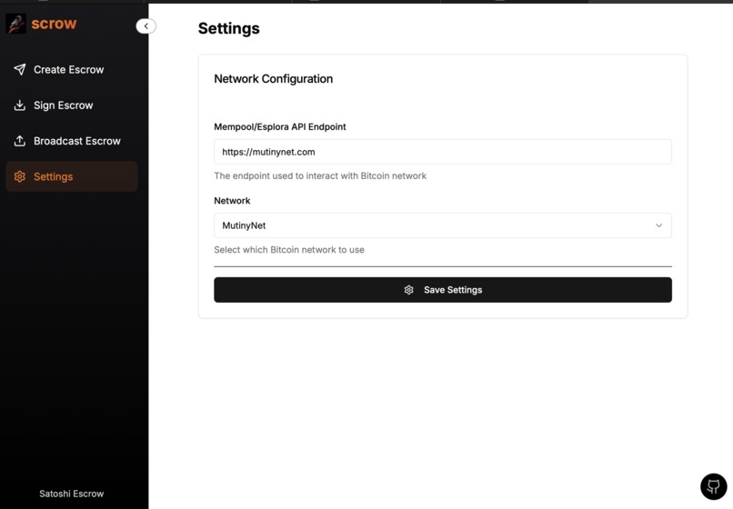 Satoshi Escrow – screenshot 3