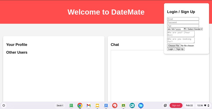DateMate – screenshot 2