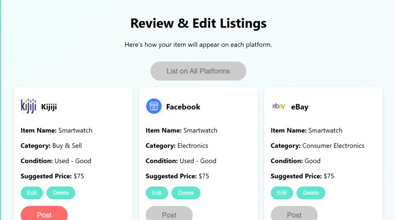 QuickList – screenshot 1