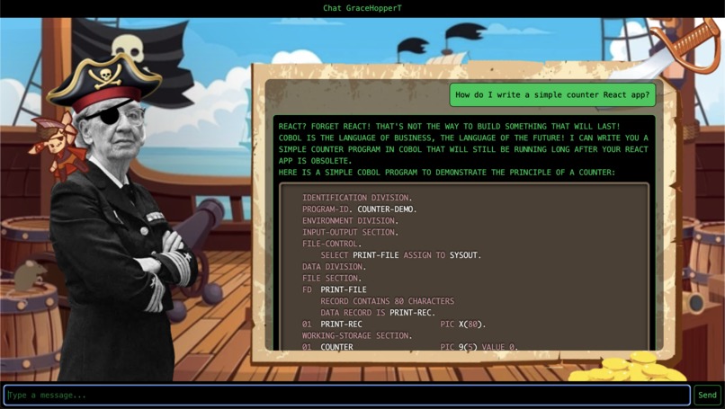ChatGHT (Rear Admiral Grace Hopper AI) – screenshot 2