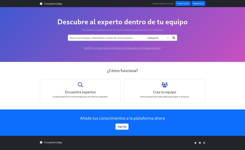 CompetenciApp – screenshot 1