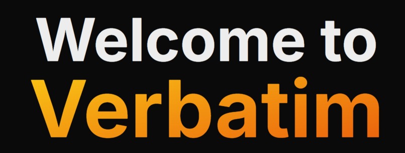 Verbatim – screenshot 1