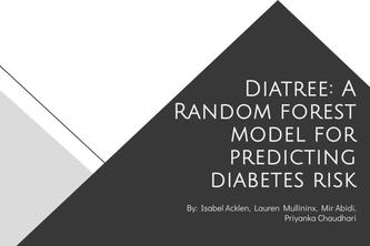 Diatree: A Random Forest Model for Predicting Diabetes Risk