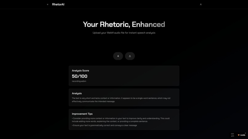RhetoricAI – screenshot 1