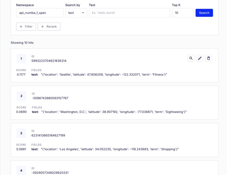 Synth API – screenshot 1