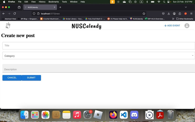 NUSCalendy – screenshot 3