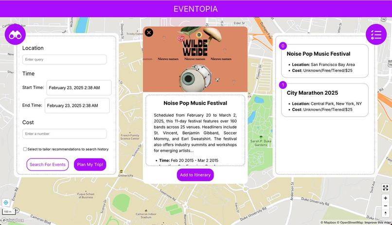 Eventopia – screenshot 1