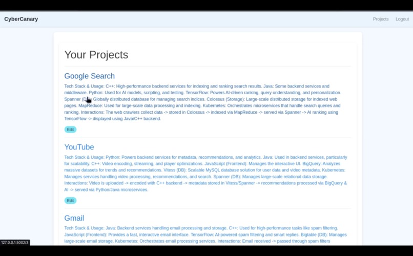 CyberCanary – screenshot 3