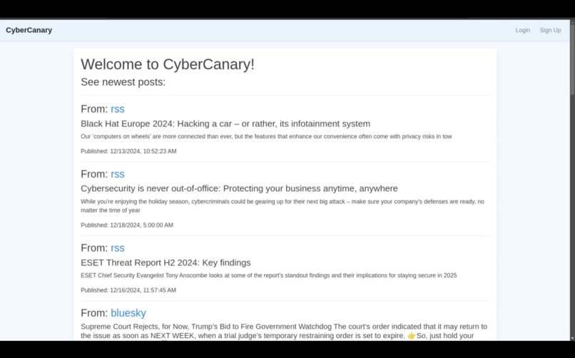 CyberCanary – screenshot 2