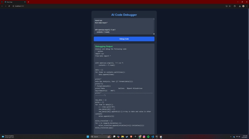 AI Code Debugger – screenshot 1