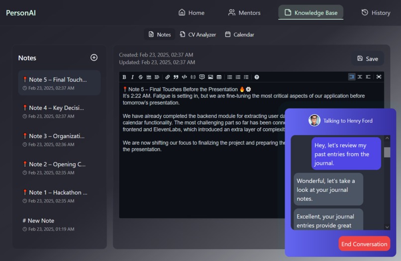 PersonAI - personal mentoring assistant – screenshot 3