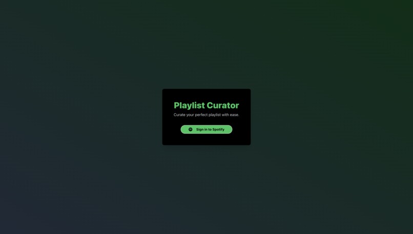 Playlist Curator – screenshot 1