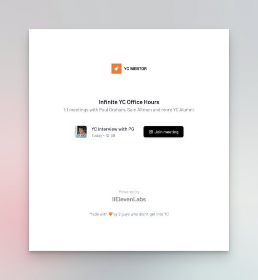 YC Mentor – screenshot 1