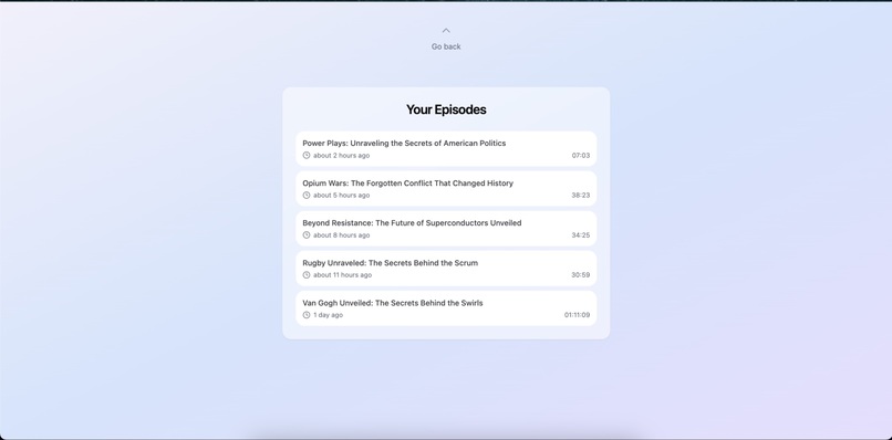 Podcastly – screenshot 2