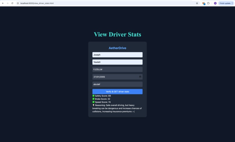 AetherDrive/Blocksure - A decentralised insurance system – screenshot 3