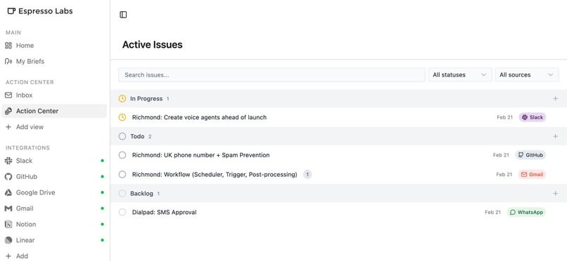 Espresso Labs – screenshot 1