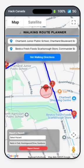 SafeSteps – screenshot 2