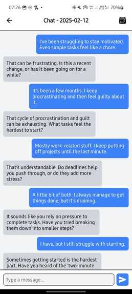 AI Mental Health Companion – screenshot 2