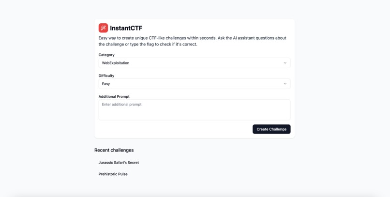 InstantCTF – screenshot 1