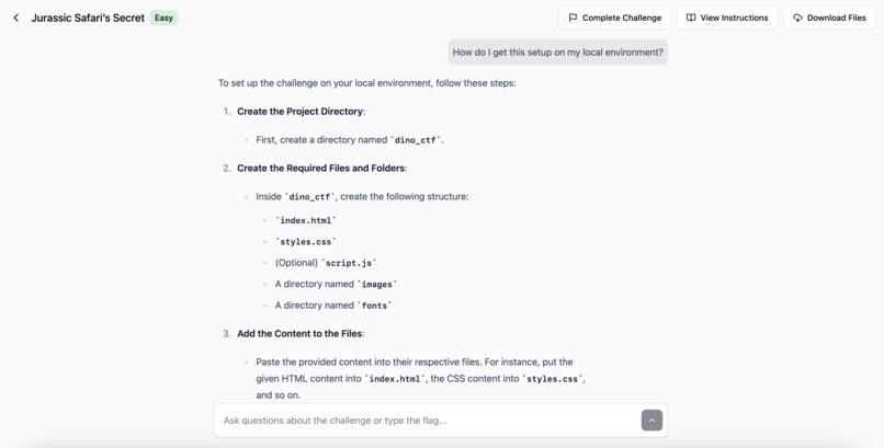 InstantCTF – screenshot 2