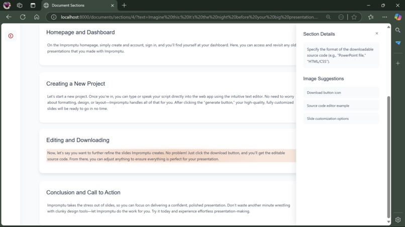 Impromptu – screenshot 5