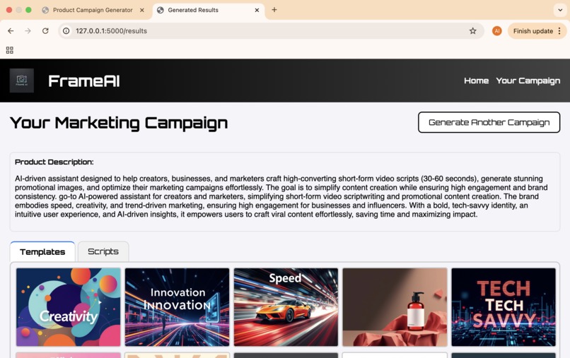 FrameAI – screenshot 2