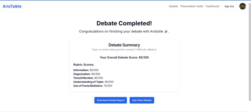 ArisTalkle – screenshot 1