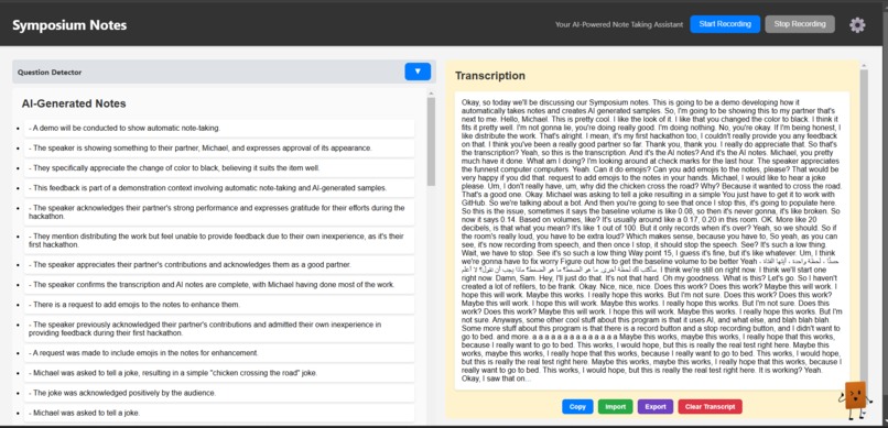 Symposium Notes – screenshot 2