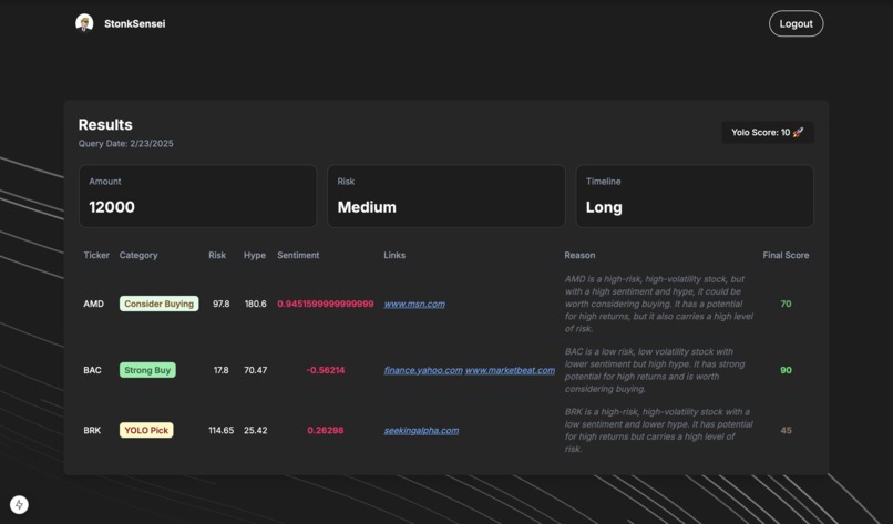 StonkSensei – screenshot 5