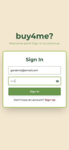 buy4me? – screenshot 1