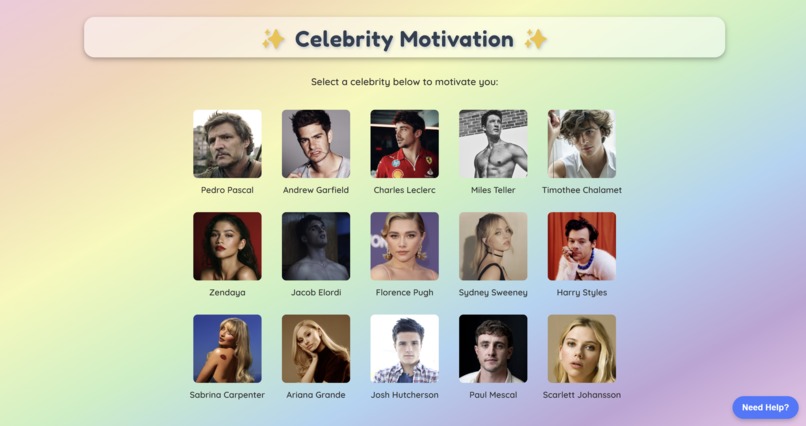 Celebrity Motivator – screenshot 1