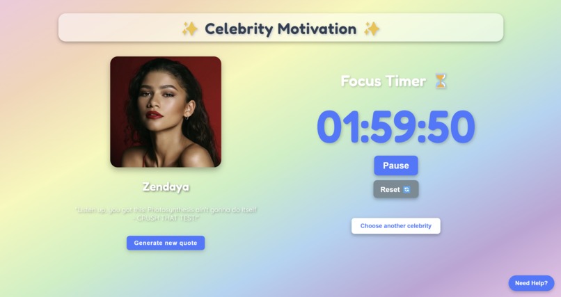 Celebrity Motivator – screenshot 3
