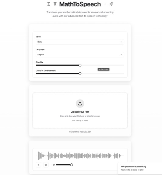 MathToSpeach – screenshot 1
