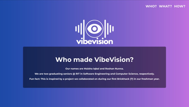 vibevision – screenshot 2
