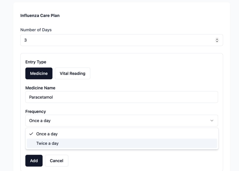 Intelligent Medical Care Reminder – screenshot 1