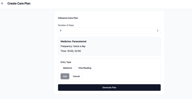 Intelligent Medical Care Reminder – screenshot 2