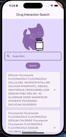 drugapp – screenshot 2