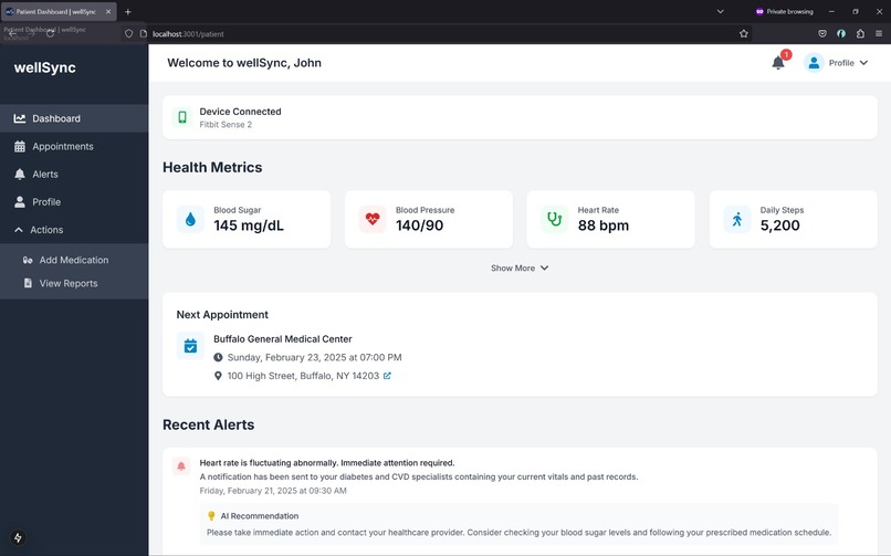 WellSync – screenshot 2