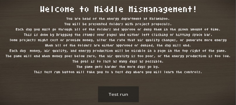 Middle Mismanagement – screenshot 1