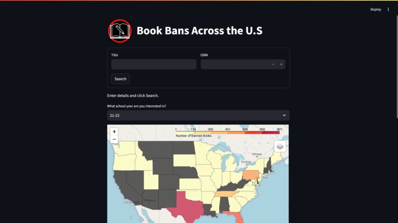 Banned Books Project – screenshot 1