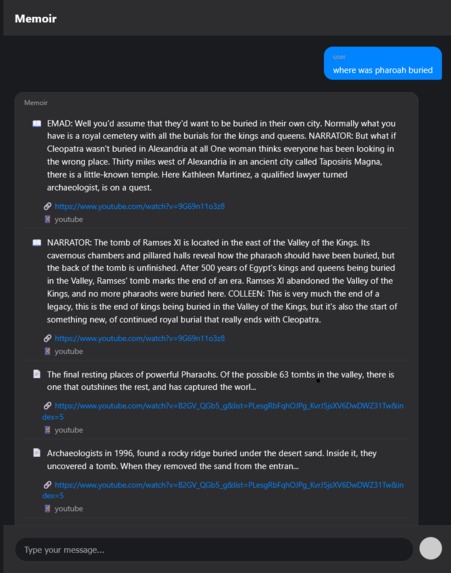 Memoir: A Second brain – screenshot 1