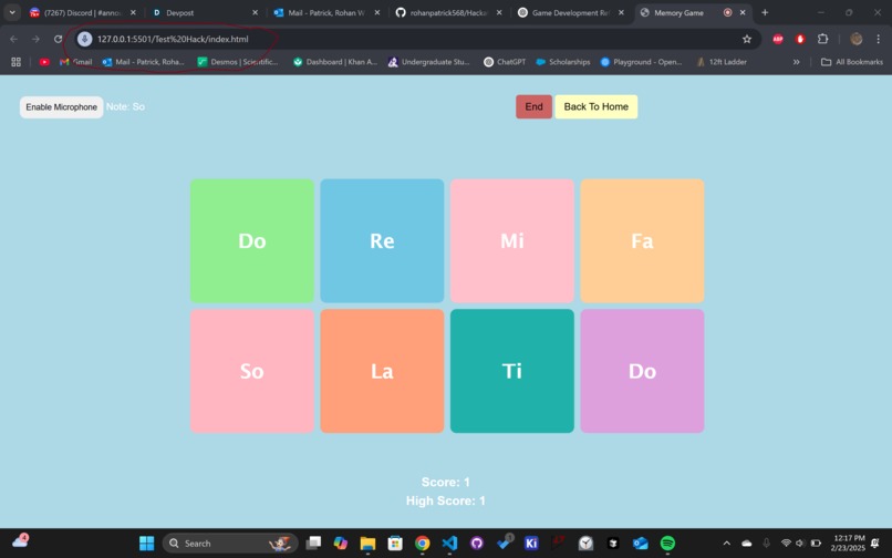 Solfege Note Memory Game – screenshot 2